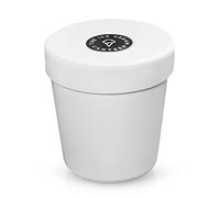 The Ice Cream Canteen Vacuum Insulated Ice Cream Pint Cooler Keeps Ice Cream Frozen for hours enjoy ice cream anywhere (Coconut White)