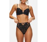 Ann Summers The Icon High Waist Brazilian Black, Sequin Embellished Womens Underwear, Flattering & Easy to Wear Knicker - Womens Lingerie