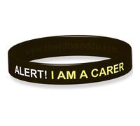 The ID Band Company Alert! I Am A Carer Silicone Wristband