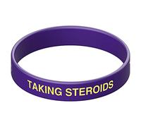 The ID Band Company Taking Steroids Wristband (Purple, Small 16cm / 6.3 inches)