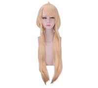 THE IDOLM STER futaba anzu Light Golden Long Straight Cosplay Wig Synthetic Hair Halloween Costume Party Play Wigs For Women