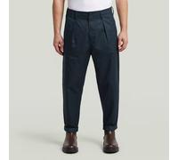 The Ignaz- Correct Pleated Chino Relaxed - Dark blue - Men 33-34