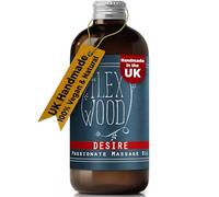 The Ilex Wood Desire Vegan Natural Massage Oil for Couples 100ml | Passionate Spa Massage Oil Date Night, Handmade. Floral & Woody Body Oil with Tuberose, Rose, Ylang Ylang & Patchouli - 100ml