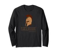The Iliad Trojan War - Archaic Greek Quote - Motivational Long Sleeve T-Shirt