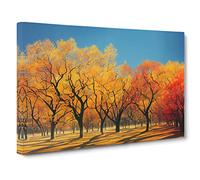 The Imaginative Autumn Forest Canvas Print | Gallery Wrapped 30mm Frame Wall Art | 30x20 inches | Ready to Hang | Contemporary Landscape Picture | Living Room Bedroom Lounge Office