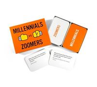The Imagineering Company Millennials vs Zoomers | Trivia Card Game for Ages Where Smartest Generation Wins | More Than 200 Trivia Question Cards to Test Your Generational IQ (Millennials vs Zoomers)
