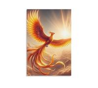 The Immortal Phoenix Bird An Interesting Waterproof Cloth Poster (2) Canvas Art Poster And Wall Art Picture Print Modern Family Decor Posters 08x12inch(20x30cm)