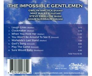 THE IMPOSSIBLE GENTLEMEN - THE IMPOSSIBLE GENTLEMEN [DIGIPAK] NEW CD