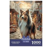 The Impossible Large Dog Jigsaw Shetland Sheepdog 1000 Pieces - Decoration for Holiday | 38x26cm/1000pcs