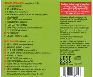THE IMPRESSIONS - FABULOUS IMPRESSIONS/WE'RE A WINNER NEW CD