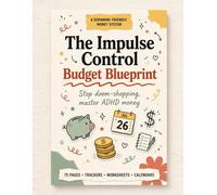 The Impulse Control Budget Blueprint: A Dopamine-Friendly Money Tracker and Financial Planner to Stop Doom-Shopping, Organize Bills, and Master ADHD Finance without Stress