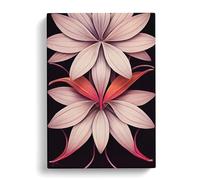 The Incredible Flowers Canvas Print | Gallery Wrapped 30mm Frame Wall Art | 30x20 inches | Ready to Hang | Modern Floral Picture | Living Room Bedroom Lounge Office