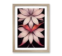 The Incredible Flowers Framed Print | A2 Oak Framed Wall Art | Ready to Hang | Modern Floral Picture | Living Room Bedroom Lounge Office