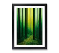 The Incredible Forest Framed Print | A2 Black Framed Wall Art | Ready to Hang | Modern Landscape Picture | Living Room Bedroom Lounge Office