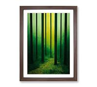 The Incredible Forest Framed Print | A2 Walnut Framed Wall Art | Ready to Hang | Modern Landscape Picture | Living Room Bedroom Lounge Office