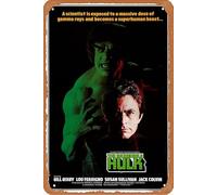 The Incredible Hulk 1978 Metal Retro Tin Sign Wall Decoration 12 x 8 inches Movie Poster Vintage Look