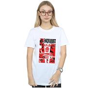 The Incredibles Collage Cotton Boyfriend T-Shirt Disney White XL