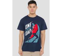The Incredibles Men's Father'S Day One Strong Dad T-Shirt Navy | Size: Medium The Incredibles Navy M
