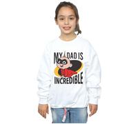 The Incredibles My Dad Mr Incredible Sweatshirt Disney White 12-13 Years