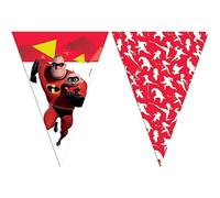 The Incredibles Pennant Banner Red/white/black (One Size)