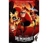 The Incredibles Vintage Animation Poster Movie Film Disney Pixar Photo Wall Art Picture Poster A4