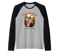 The Indian Chief of The Blackfoot Tribe is on its Toes Raglan Baseball Tee