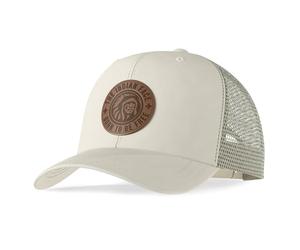 The Indian Face - Trucker Cap for Men and Women with Adjustable Closure - Surf Cap with Curved Visor (Born to Be Free Model), Beige, One Size