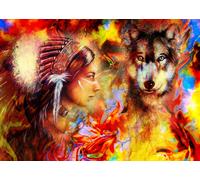 The Indian Woman and the Wolf