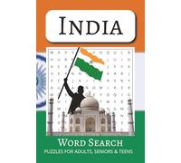 The Indian Word Search Book Vol #25: Word Search Book with Comfortable and Readable Print about Indian Culture, Food, Landmarks and More | 50+ ... for Vacations, Holidays and Free Times