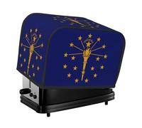 The Indiana State Flag toaster cover is suitable for 2 small toaster covers with wide slots and comes with a storage pocket to meet diverse baking needs.