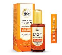 The Indie Earth Biotin Hair Oil 100 mL Formulated with Biotin, Vitamin B5, Vitamin E, Rosemary, Mint, Argan Oil & other 21+ Natural Herbs & Oils