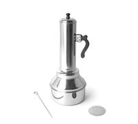 The Indus Valley Stainless Steel Puttu Maker with Bakelite Handle |34cm, 0.46kg Gas & Induction Friendly |100% Toxin-Free, Naturally Non-Stick, Long Lasting, Silver