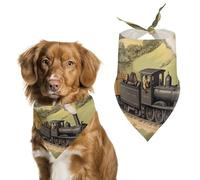 The Industrial Revolution Funny Dog Bandanas Puppy Triangle Scarf Washable Bib for Small Medium Large Pet