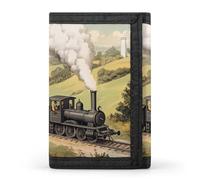 The Industrial Revolution Funny Slim Trifold Wallet for Men Front Pocket Purse with Credit Card Holder