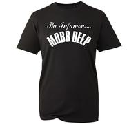 The Infamous Mobb Deep T-Shirt, Funny Famous American Hip Hop Rap Duo Music Lover Shirt,Gift Unisex Tee Top (Black, 2XL)