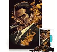 The Infernal Gentleman Jigsaw Puzzles for Adults1000 Pieces Boost Memory Soothing Fun Premium Cut Thoughtful Gift (38x52cm)