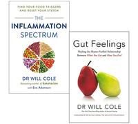 The Inflammation Spectrum & [Hardcover] Gut Feelings By Dr Will Cole 2 Books Collection Set