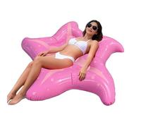 The inflatable pool lounger is designed for ultimate relaxation and fun in various water environments.Made of thick PVC material, it ensures durability while being