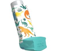 The Inhaler Tailor Animal Collection of Inhaler Cases - for Ventolin and Shorter Style Inhalers - Vegan Leather Case for Kids and Adults - Handmade in England (Dinosaurs, Ventolin Style)
