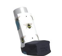 The Inhaler Tailor Animal Collection of Inhaler Cases - for Ventolin and Shorter Style Inhalers - Vegan Leather Case for Kids and Adults - Handmade in England (Bee, Shorter Style)