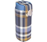 The Inhaler Tailor Cover for Turbohalers in Over 30 Designs - Vegan Leather Inhaler Case for Kids and Adults - Handmade in England (Navy Tartan)