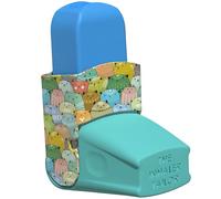The Inhaler Tailor Easyhaler Cover in Over 30 Designs - Vegan Leather Inhaler Case for Kids and Adults - Handmade in England (Perky Felines)