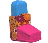 The Inhaler Tailor Easyhaler Cover in Over 30 Designs - Vegan Leather Inhaler Case for Kids and Adults - Handmade in England (Flower Power)