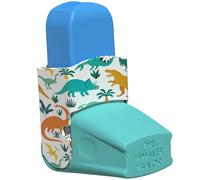 The Inhaler Tailor Easyhaler Cover in Over 30 Designs - Vegan Leather Inhaler Case for Kids and Adults - Handmade in England (Dinosaurs)