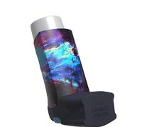The Inhaler Tailor Fantasy Collection of Inhaler Cases - for Ventolin and Shorter Style Inhalers - Vegan Leather Case for Kids and Adults - Handmade in England (Galaxy, Shorter Style)