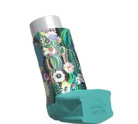 The Inhaler Tailor Flora Collection of Inhaler Cases - for Ventolin and Shorter Style Inhalers - Vegan Leather Case for Kids and Adults - Handmade in England (Cactus, Shorter Style)