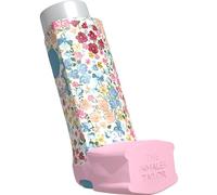 The Inhaler Tailor Flora Collection of Inhaler Cases - for Ventolin and Shorter Style Inhalers - Vegan Leather Case for Kids and Adults - Handmade in England (Vintage Wild Flowers, Ventolin Style)