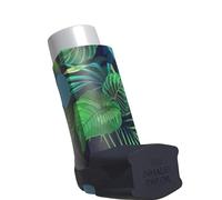 The Inhaler Tailor Flora Collection of Inhaler Cases - for Ventolin and Shorter Style Inhalers - Vegan Leather Case for Kids and Adults - Handmade in England (Jungle, Shorter Style)