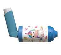 The Inhaler Tailor Spacer Cover in Over 30 Designs - Vegan Leather Spacer Case for Kids and Adults - Handmade in England (UNA The Unicorn, AeroChamber Plus Flow-Vu)