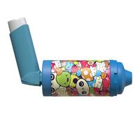 The Inhaler Tailor Spacer Cover in Over 30 Designs - Vegan Leather Spacer Case for Kids and Adults - Handmade in England (Happy Creatures, AeroChamber Plus Flow-Vu)